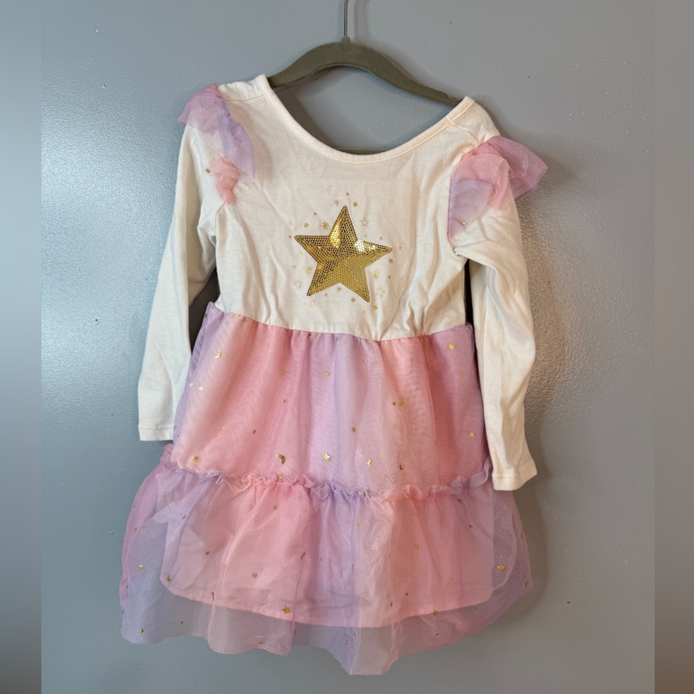 Cat & Jack Toddler Girls Star Tulle Dress – Size 3T